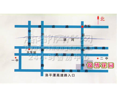 锦绣花园电子地图